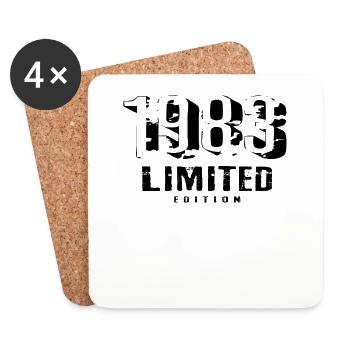 39th birthday Limited Edition 1983 39 years - Coasters (set of 4) - white - Front