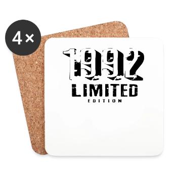 30. Geburtstag Limited Edition 1992 30 Jahre - Untersetzer (4er-Set) - Weiß - Vorne