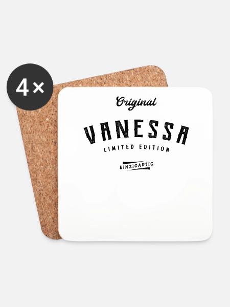 Vanessa Limited Edition - Untersetzer (4er-Set) - Weiß