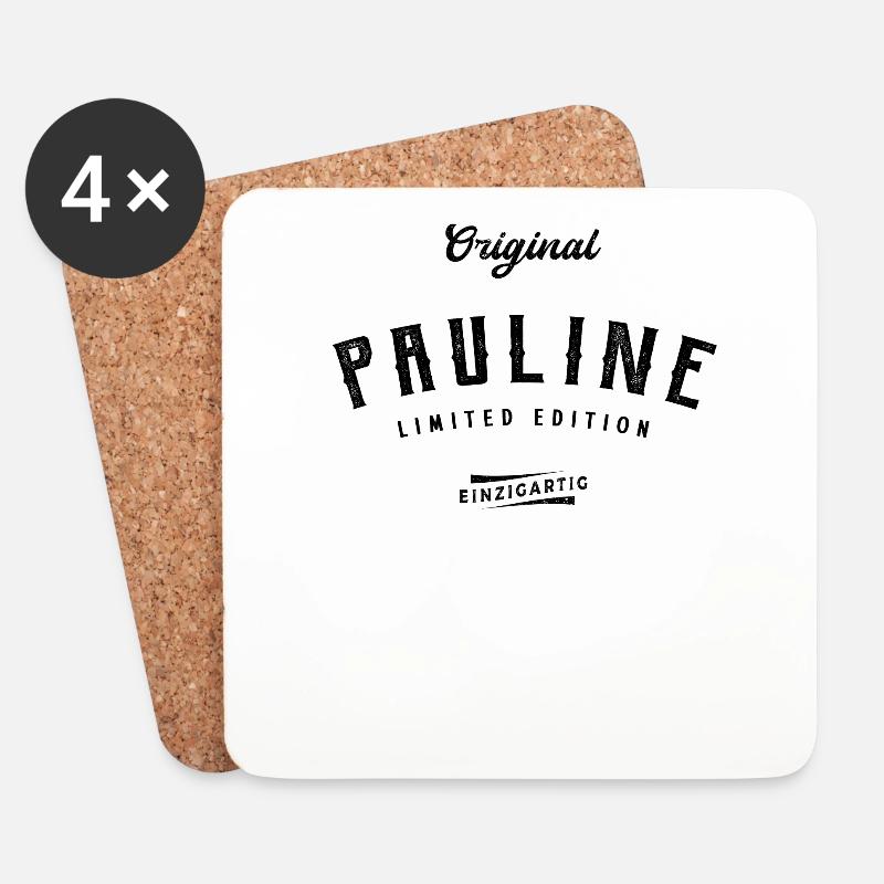 Pauline Limited Edition - Untersetzer (4er-Set) - Weiß