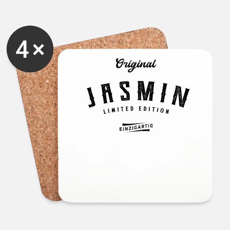 Jasmin Limited Edition - Untersetzer (4er-Set) - Weiß