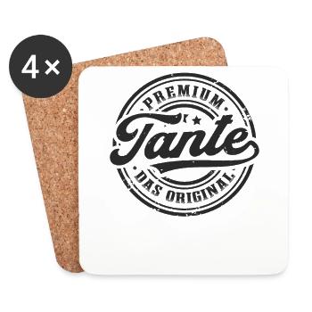 Tante das Original - Untersetzer (4er-Set) - Weiß - Vorne