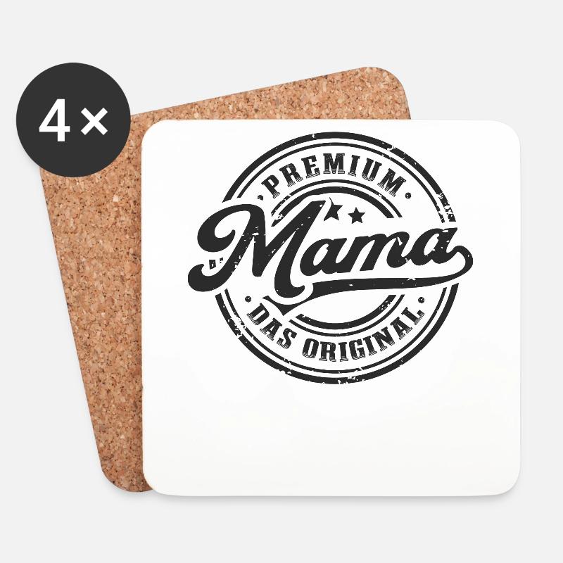 Mama Original Muttertag Lustiges Mutter - Untersetzer (4er-Set) - Weiß