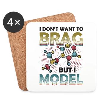 Physical Modeling, Funny Physics Lovers - Coasters (set of 4) - white - Front