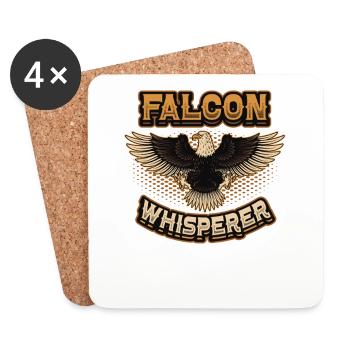 Falkenflüsterer-bussard. - Untersetzer (4er-Set) - Weiß - Vorne