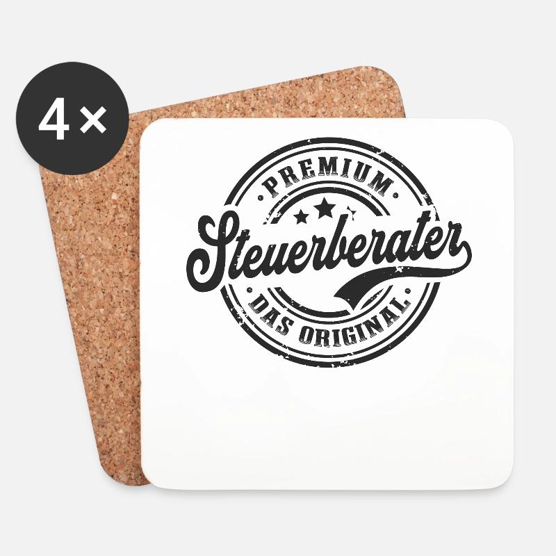 Steuerberater Original Steuerberatung - Untersetzer (4er-Set) - Weiß