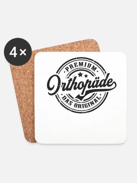Orthopäde Original Lustiges Orthopädie - Untersetzer (4er-Set) - Weiß