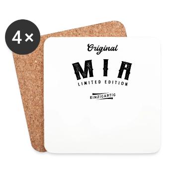 Mia Limited Edition - Untersetzer (4er-Set) - Weiß - Vorne