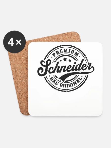 Schneider Original Schneiderin Nähen Schneider - Untersetzer (4er-Set) - Weiß