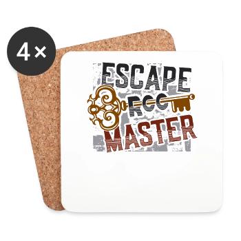 Escape Room, Master Escape Room, Geburtstag. - Untersetzer (4er-Set) - Weiß - Vorne