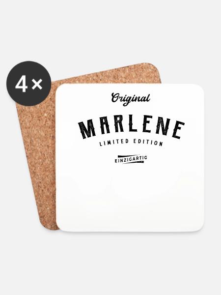 Marlene Limited Edition - Untersetzer (4er-Set) - Weiß