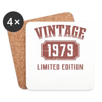 43 Jahre 43. Geburtstag Limited Edition 1979 - Untersetzer (4er-Set) - Weiß - Vorne