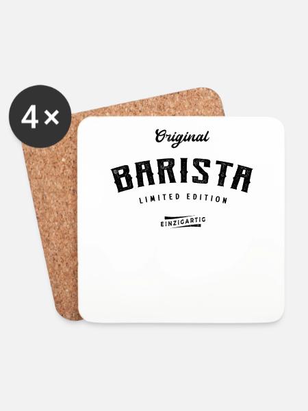 Barista Limited Edition - Untersetzer (4er-Set) - Weiß