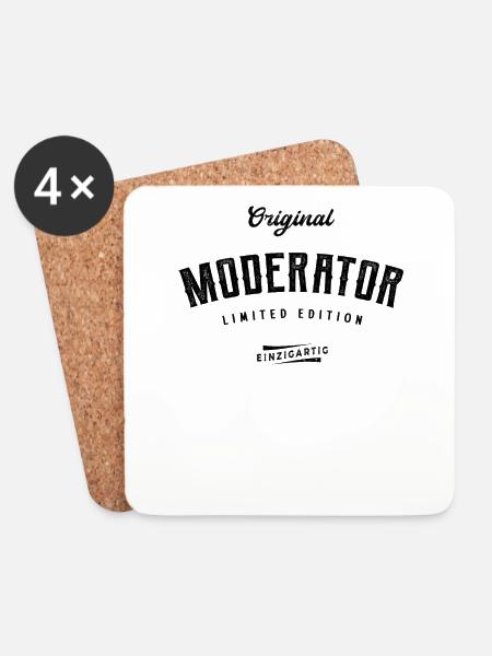 Moderator Limited Edition - Untersetzer (4er-Set) - Weiß
