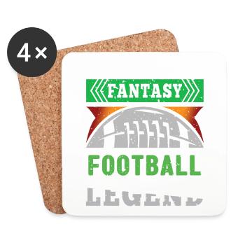 Fantasy Football - Coasters (set of 4) - white - Front