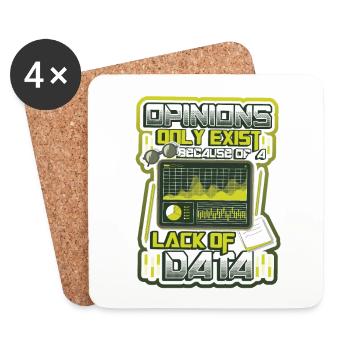 Opinions Data Shortage - Data Scientist Data - Coasters (set of 4) - white - Front