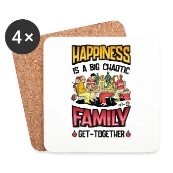 Big family reunion - Coasters (set of 4) - white - Front