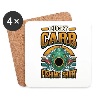 Lucky Carb Fishing - Coasters (set of 4) - white - Front