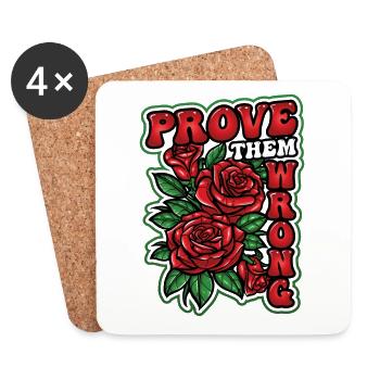 Prouvez-leur qu’elles ont tort Femmes fortes - Dessous de verre (lot de 4) - blanc - Devant