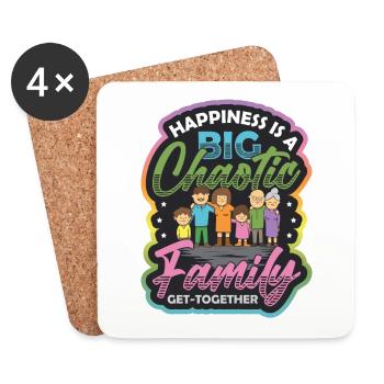 Passendes Outfit Für Die Familiengruppe - Untersetzer (4er-Set) - Weiß - Vorne