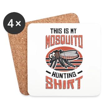 C’est ma chasse aux moustiques. - Dessous de verre (lot de 4) - blanc - Devant