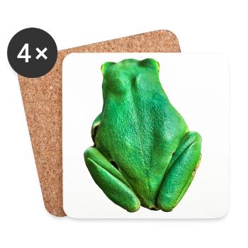 Je suis une grenouille, Madame - Dessous de verre (lot de 4) - blanc - Devant