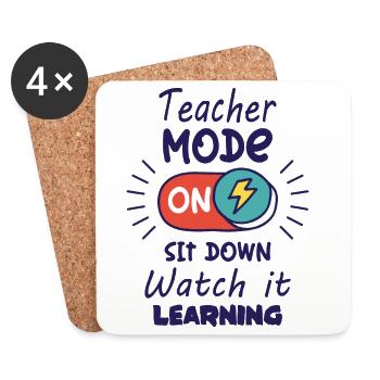 Teacher - Coasters (set of 4) - white - Front