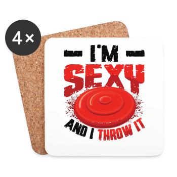 Je suis sexy et je le jette - Dessous de verre (lot de 4) - blanc - Devant