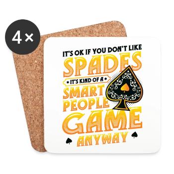 Ce n’est pas grave si vous n’aimez pas les piques - Dessous de verre (lot de 4) - blanc - Devant