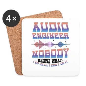 Sound engineer - Coasters (set of 4) - white - Front