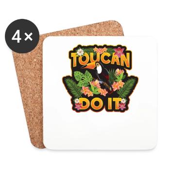 Toucan Do It - Coasters (set of 4) - white - Front