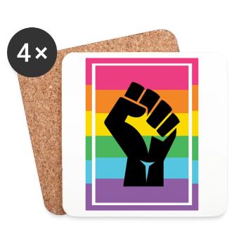 LGBT Pride Month - Pride Lives Matter - Coasters (set of 4) - white - Front