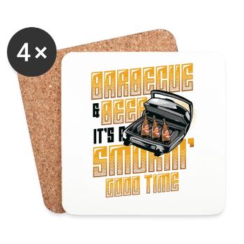 Griller - Dessous de verre (lot de 4) - blanc - Devant
