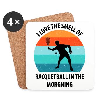 Racqueetball - Coasters (set of 4) - white - Front