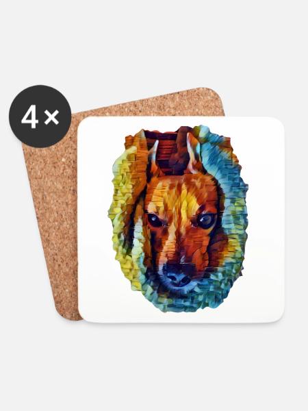 Lucy - Coasters (set of 4) - white