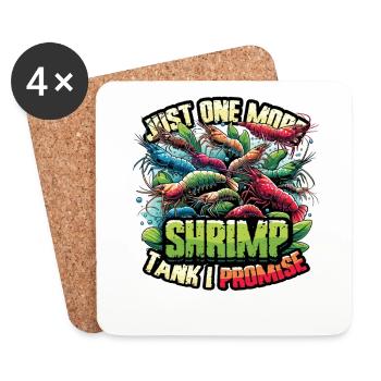 Shrimp Breeder Shrimp Aquarium - Coasters (set of 4) - white - Front