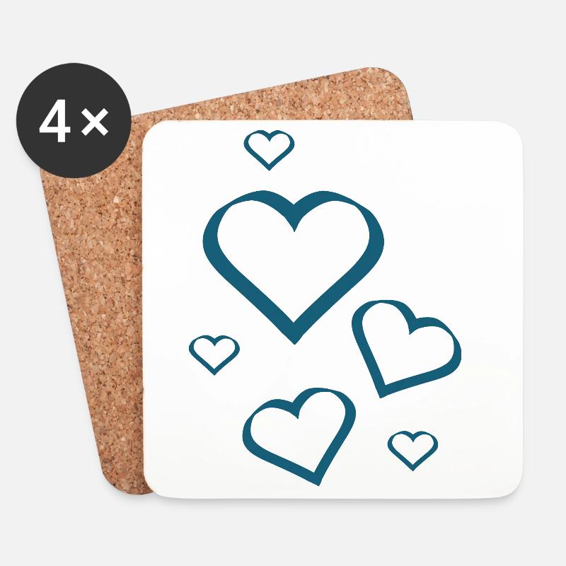 Muttertags Geschenk Mutter Muttertag Geschenkidee  - Untersetzer (4er-Set) - Weiß