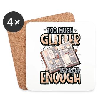 Mädchen Scrapbooking Sammelalben Sticker - Untersetzer (4er-Set) - Weiß - Vorne