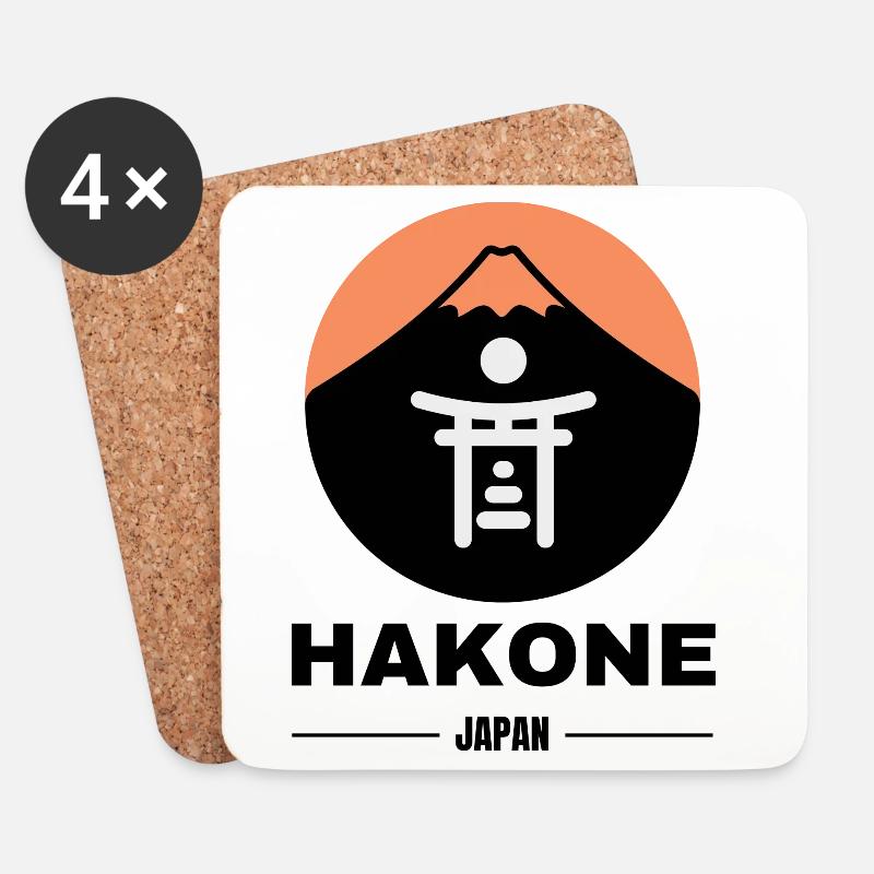 Hakone - Fuji - Japan - Untersetzer (4er-Set) - Weiß