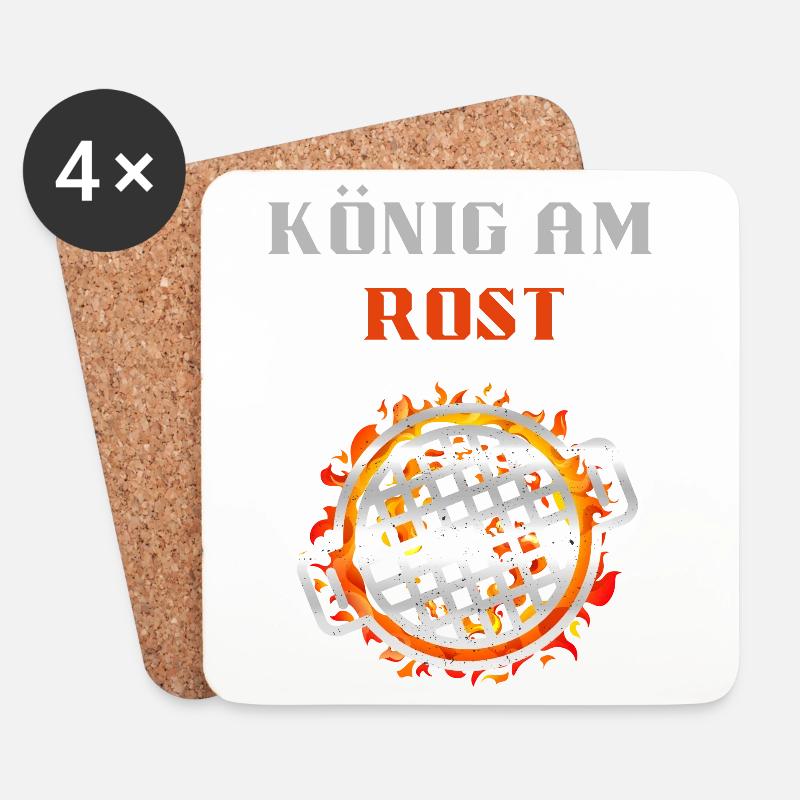 könig am rust - Untersetzer (4er-Set) - Weiß