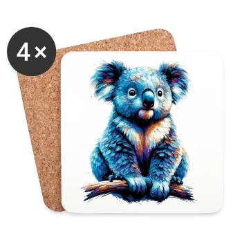 Koala - Coasters (set of 4) - white - Front