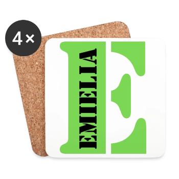 E Emielia - Untersetzer (4er-Set) - Weiß - Vorne