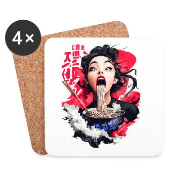 Ramen Like - Untersetzer (4er-Set) - Weiß - Vorne