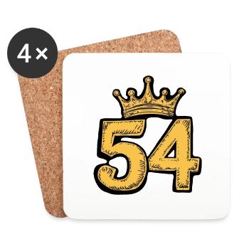 54 Number Crown - Coasters (set of 4) - white - Front