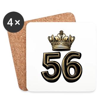 56 Number Krone - Coasters (set of 4) - white - Front