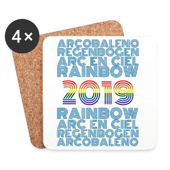 2019 - Coasters (set of 4) - white - Front