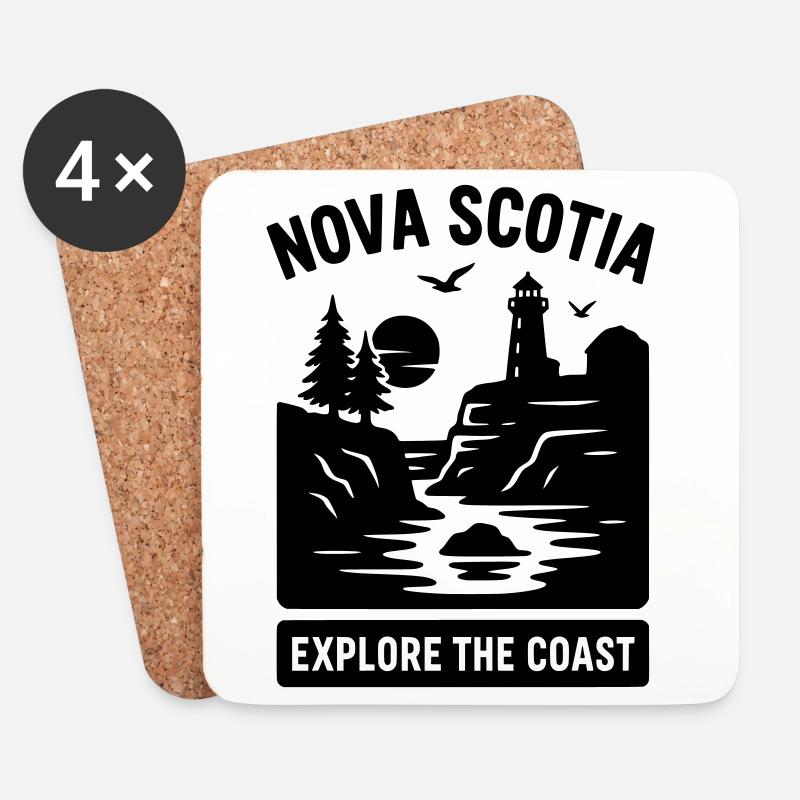 nova scotia eastcoast - Untersetzer (4er-Set) - Weiß