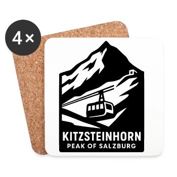 kitzsteinhorn alpen - Untersetzer (4er-Set) - Weiß - Vorne