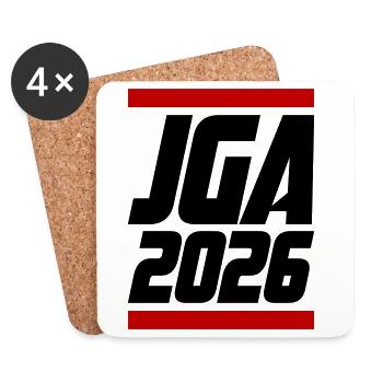 JGA 2026 - Coasters (set of 4) - white - Front