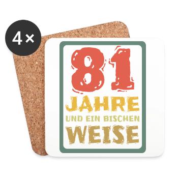 Proverb 81 - Coasters (set of 4) - white - Front